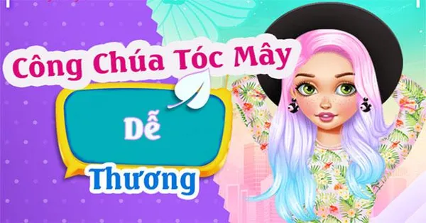 game trang điểm - Công chúa tóc mây dễ thương